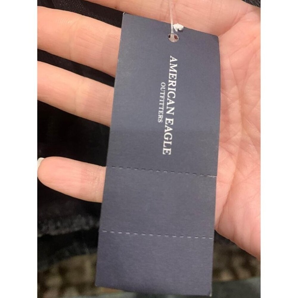 NWT American Eagle denim crop top womens size small (bin D) - Picture 3 of 6